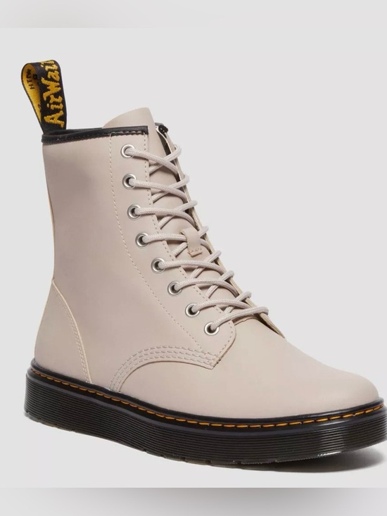 Dr. Martens Shoes - Dr. Martens Zavala Bootie Vintage Taupe Size 11 W or 10 M Leather Round Toe